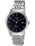 Tissot T Classic Powermatic 80 Black Dial Silver Steel Strap Watch For Men - T41.1.483.52