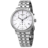 Tissot Carson Premium White Dial Silver Steel Strap Watch For Men - T122.417.11.011.00