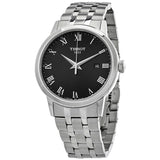 Tissot Classic Dream Black Dial Silver Steel Strap Watch For Men - T129.410.11.053.00