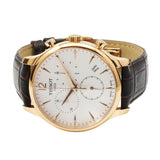 Tissot T Classic Tradition Chronograph White Dial Brown Leather Strap Watch For Men - T063.617.36.037.00