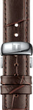 Tissot T Classic Tradition 5.5 Quartz White Dial Brown Leather Strap Watch For Men - T063.409.16.018.00