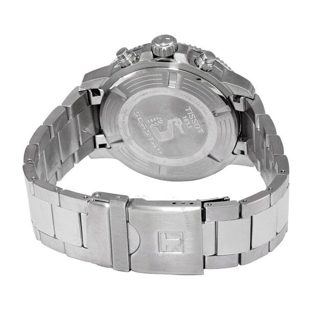 Tissot Seastar 1000 Chronograph Black Dial Silver Steel Strap Watch For Men - T120.417.11.051.01