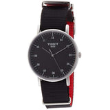 Tissot Everytime Medium Black Dial Black NATO Strap Watch For Men - T109.410.17.077.00