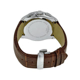 Tissot Couturier Chronograph White Dial Brown Leather Strap Watch For Men - T035.617.16.031.00