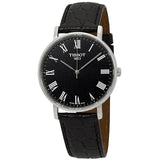 Tissot Everytime Medium Black Dial Black Leather Strap Watch For Men - T109.410.16.053.00