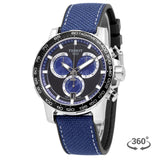 Tissot Supersport Chrono Black Dial Blue Nylon Strap Watch for Men - T125.617.17.051.03