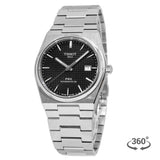 Tissot PRX Powermatic 80 Black Dial Silver Steel Strap Watch for Men - T137.407.11.051.00