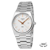 Tissot PRX Quartz Silver Dial Silver Steel Strap Watch for Men - T137.410.11.031.00