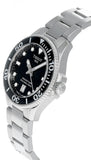 Tissot Seastar 1000 Lady Quartz Black Dial Silver Steel Strap Watch for Women - T120.210.11.051.00