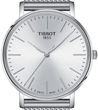 Tissot Everytime Gent Silver Dial Silver Mesh Bracelet Watch for Men - T143.410.11.011.00