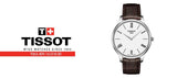 Tissot T Classic Tradition 5.5 Quartz White Dial Brown Leather Strap Watch For Men - T063.409.16.018.00