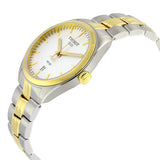 Tissot T Classic PR 100 White Dial Two Tone Steel Strap Watch for Men - T101.410.22.031.00