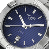 Tissot PR 100 Sport Blue Dial Silver Steel Strap Watch For Men - T101.610.11.041.00