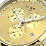 Tissot T Sport Chrono XL Classic Gold Dial Two Tone Steel Strap Watch for Men - T116.617.22.021.00