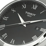 Tissot Classic Dream Black Dial Silver Steel Strap Watch For Men - T129.410.11.053.00