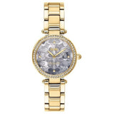 Coach Park Blue Dial Gold Steel Strap Watch for Women - 14503225