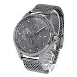 Tommy Hilfiger Shawn Chronograph Quartz Grey Dial Grey Mesh Bracelet Watch for Men - 1791613