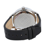 Tommy Hilfiger Spencer Skeleton Black Dial Black Leather Strap Watch for Men - 1791641