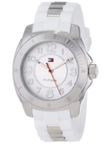 Tommy Hilfiger K2 White Dial White Rubber Strap Watch for Women - 1781306