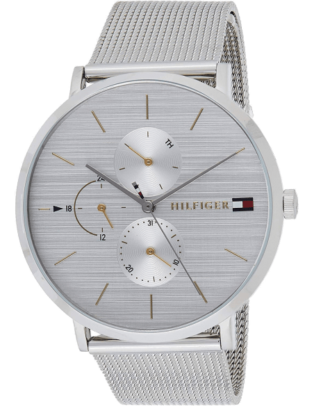 Tommy Hilfiger Jenna Quartz Silver Dial Silver Mesh Bracelet Watch For Women - 1781942