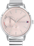 Tommy Hilfiger Brooke Pink Dial Silver Steel Strap Watch for Women - 1782020