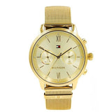 Tommy Hilfiger Blake Quartz Gold Dial Gold Mesh Bracelet Watch for Women - 1782302