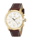 Tommy Hilfiger Jake Quartz White Dial Brown Leather Strap Watch for Men - 1791231