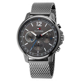 Tommy Hilfiger London Chronograph Grey Dial Grey Mesh Bracelet Watch for Men - 1791530