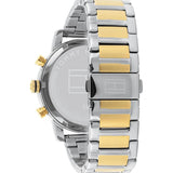 Tommy Hilfiger Analog Black Dial Two Tone Steel Strap Watch for Men - 1791539