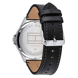 Tommy Hilfiger Shawn Multifunction Quartz Blue Dial Black Leather Strap Watch for Men - 1791616