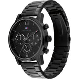 Tommy Hilfiger Daniel Black Dial Black Steel Strap Watch for Men - 1710383