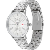 Tommy Hilfiger Jenna Quartz White Dial Silver Steel Strap Watch for Women - 1782068