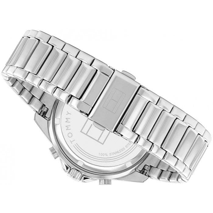 Tommy Hilfiger Aiden Chronograph Grey Dial Silver Steel Strap Watch For Men - 1791857