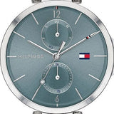 Tommy Hilfiger Angela Blue Dial Silver Steel Strap Watch for Women - 1782126