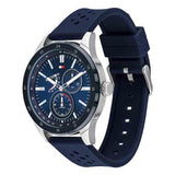 Tommy Hilfiger Austin Quartz Blue Dial Blue Rubber Strap Watch for Men - 1791635