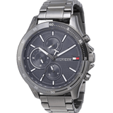 Tommy Hilfiger Bank Grey Dial Grey Steel Strap Watch for Men - 1791719