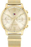 Tommy Hilfiger Blake Quartz Gold Dial Gold Mesh Bracelet Watch for Women - 1782302