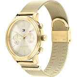 Tommy Hilfiger Blake Quartz Gold Dial Gold Mesh Bracelet Watch for Women - 1782302