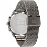 Tommy Hilfiger Blake Quartz Grey Dial Silver Mesh Bracelet Watch for Men - 1782304