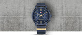 Tommy Hilfiger Blake Quartz Blue Dial Blue Mesh Bracelet Watch for Men - 1782305