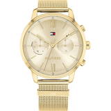 Tommy Hilfiger Blake Quartz Gold Dial Gold Mesh Bracelet Watch for Women - 1782302