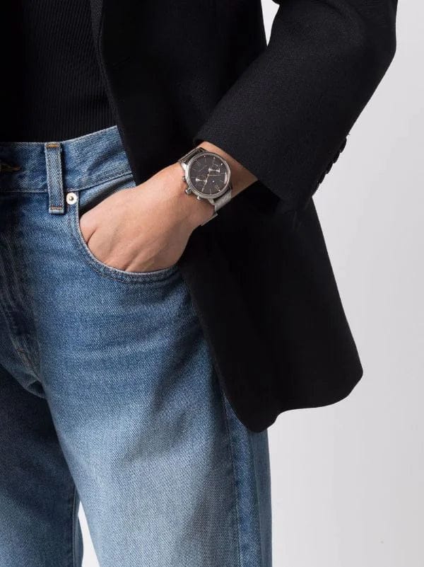 Tommy Hilfiger Blake Quartz Grey Dial Silver Mesh Bracelet Watch for Men - 1782304