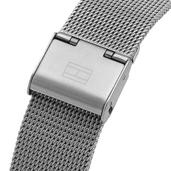Tommy Hilfiger Blake Quartz Grey Dial Silver Mesh Bracelet Watch for Men - 1782304