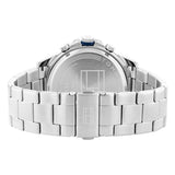 Tommy Hilfiger Blaze Chronograph Blue Dial Silver Steel Strap Watch for Men - 1792031