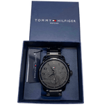 Tommy Hilfiger Briggs Black Dial Black Steel Strap Watch for Men  - 1791423