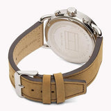 Tommy Hilfiger Briggs Chronograph Blue Dial Brown Leather Strap Watch for Men - 1791424