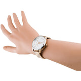 Tommy Hilfiger Brooke Silver Dial Rose Gold Steel Strap Watch for Women - 1782021