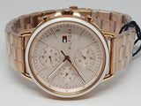 Tommy Hilfiger Carly Rose Gold Dial Rose Gold Steel Strap Watch for Women - 1781788