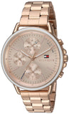 Tommy Hilfiger Carly Rose Gold Dial Rose Gold Steel Strap Watch for Women - 1781788