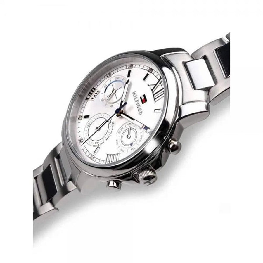 Tommy Hilfiger Claudia Silver Dial Silver Steel Strap Watch for Women - 1781741